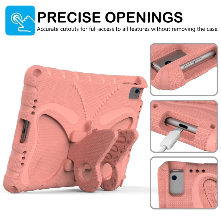 For iPad Air 1/2 / 9.7 2018/2017 Butterfly Bracket EVA Shockproof Tablet Case(Pink Orange) - iPad 9.7 (2018) & (2017) Cases by buy2fix | Online Shopping UK | buy2fix