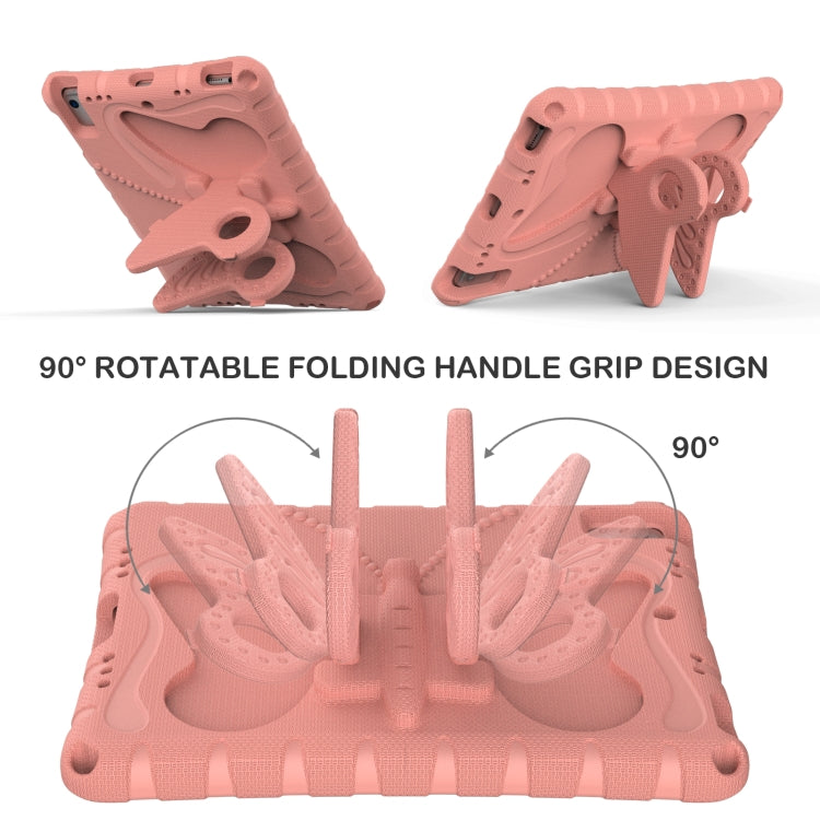For iPad Air 1/2 / 9.7 2018/2017 Butterfly Bracket EVA Shockproof Tablet Case(Pink Orange) - iPad 9.7 (2018) & (2017) Cases by buy2fix | Online Shopping UK | buy2fix
