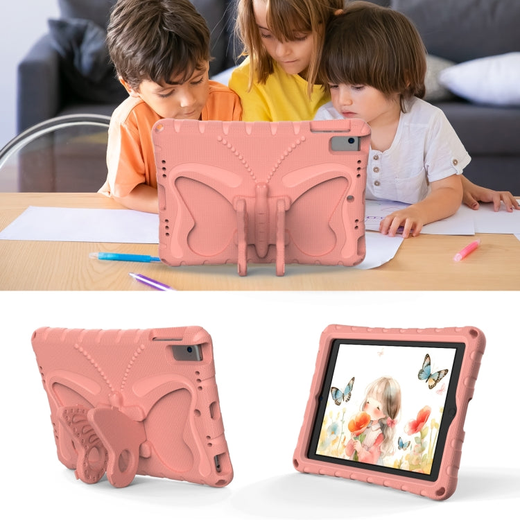 For iPad Air 1/2 / 9.7 2018/2017 Butterfly Bracket EVA Shockproof Tablet Case(Pink Orange) - iPad 9.7 (2018) & (2017) Cases by buy2fix | Online Shopping UK | buy2fix