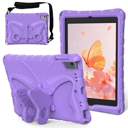 For iPad Air 1/2 / 9.7 2018/2017 Butterfly Bracket EVA Shockproof Tablet Case(Light Purple) - iPad 9.7 (2018) & (2017) Cases by buy2fix | Online Shopping UK | buy2fix
