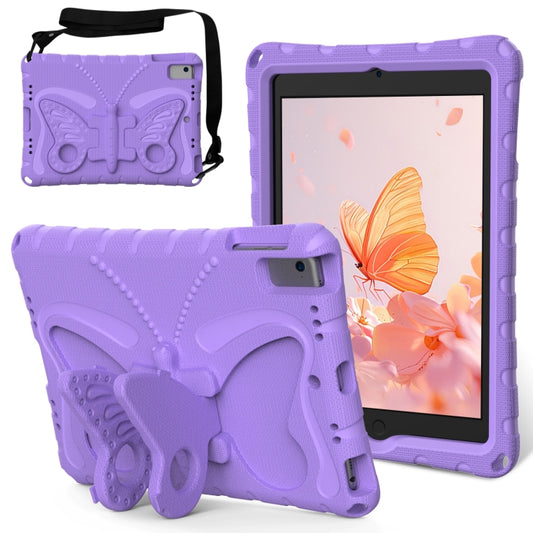 For iPad Air 1/2 / 9.7 2018/2017 Butterfly Bracket EVA Shockproof Tablet Case(Light Purple) - iPad 9.7 (2018) & (2017) Cases by buy2fix | Online Shopping UK | buy2fix