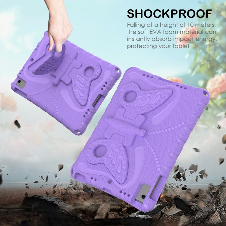 For iPad Air 1/2 / 9.7 2018/2017 Butterfly Bracket EVA Shockproof Tablet Case(Light Purple) - iPad 9.7 (2018) & (2017) Cases by buy2fix | Online Shopping UK | buy2fix
