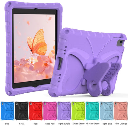 For iPad Air 1/2 / 9.7 2018/2017 Butterfly Bracket EVA Shockproof Tablet Case(Light Purple) - iPad 9.7 (2018) & (2017) Cases by buy2fix | Online Shopping UK | buy2fix