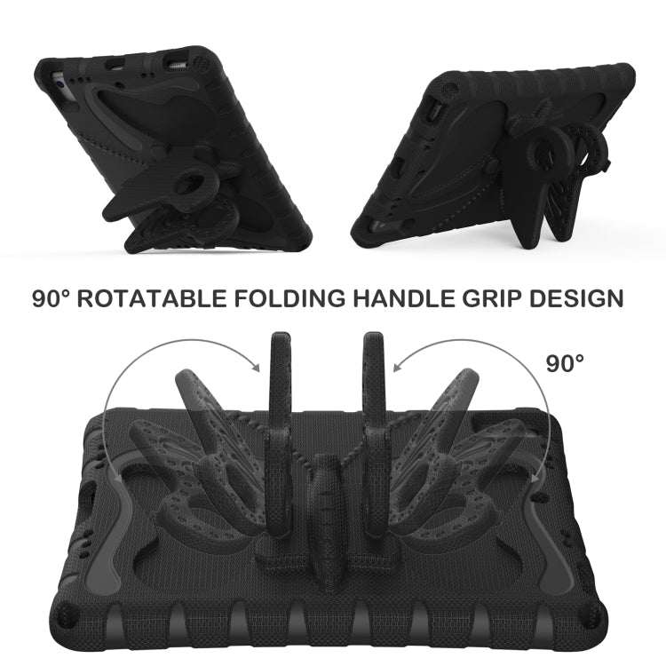 For iPad Air 1/2 / 9.7 2018/2017 Butterfly Bracket EVA Shockproof Tablet Case(Black) - iPad 9.7 (2018) & (2017) Cases by buy2fix | Online Shopping UK | buy2fix