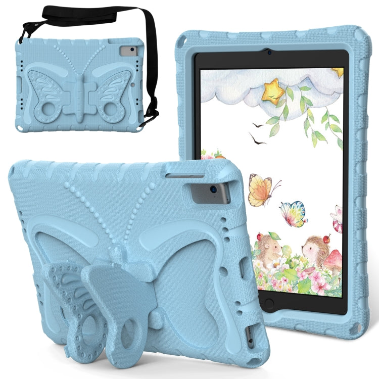 For iPad Air 1/2 / 9.7 2018/2017 Butterfly Bracket EVA Shockproof Tablet Case(Light Blue) - iPad 9.7 (2018) & (2017) Cases by buy2fix | Online Shopping UK | buy2fix