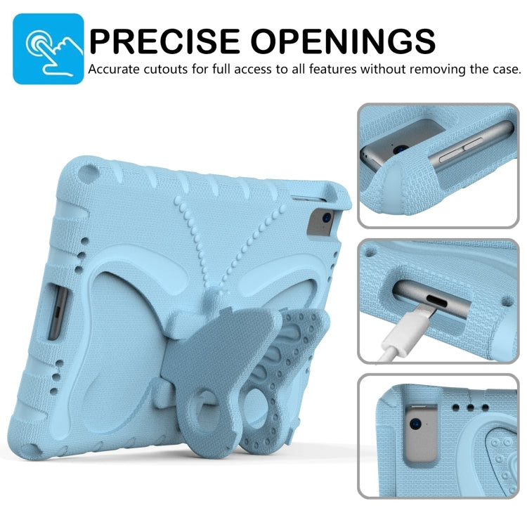 For iPad Air 1/2 / 9.7 2018/2017 Butterfly Bracket EVA Shockproof Tablet Case(Light Blue) - iPad 9.7 (2018) & (2017) Cases by buy2fix | Online Shopping UK | buy2fix
