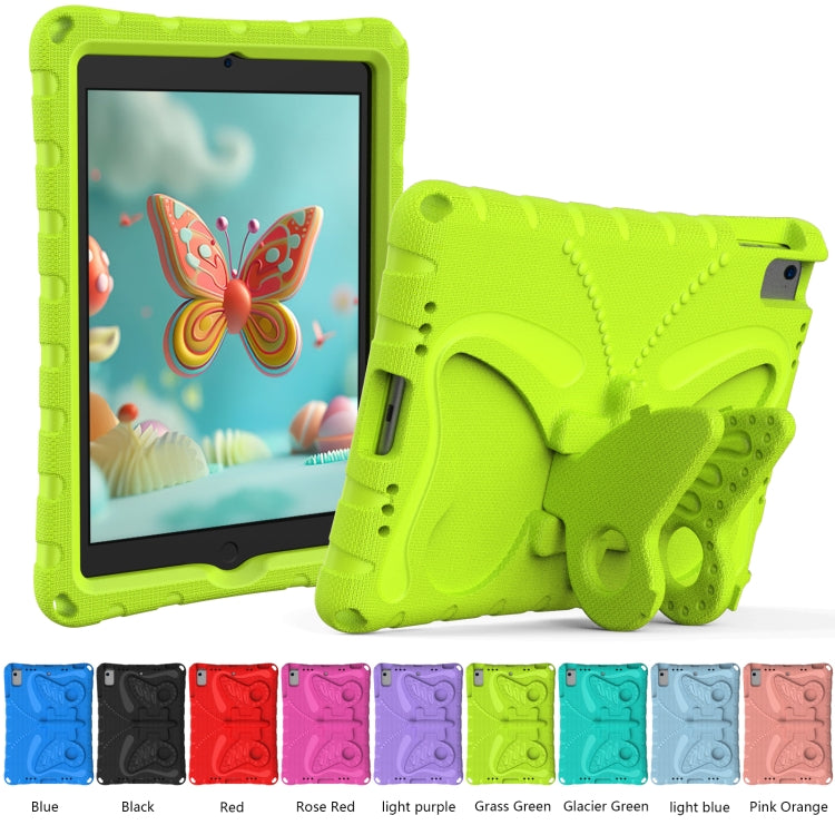 For iPad Air 1/2 / 9.7 2018/2017 Butterfly Bracket EVA Shockproof Tablet Case(Grass Green) - iPad 9.7 (2018) & (2017) Cases by buy2fix | Online Shopping UK | buy2fix