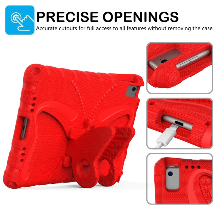 For iPad Air 1/2 / 9.7 2018/2017 Butterfly Bracket EVA Shockproof Tablet Case(Red) - iPad 9.7 (2018) & (2017) Cases by buy2fix | Online Shopping UK | buy2fix