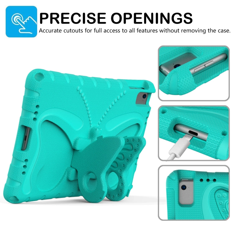 For iPad Air 1/2 / 9.7 2018/2017 Butterfly Bracket EVA Shockproof Tablet Case(Mint Green) - iPad 9.7 (2018) & (2017) Cases by buy2fix | Online Shopping UK | buy2fix