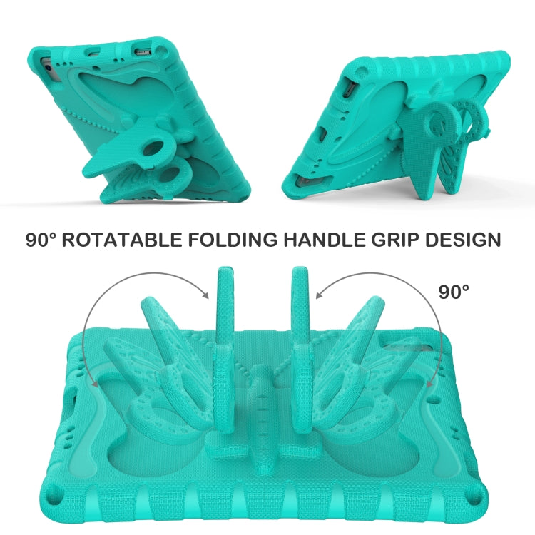 For iPad Air 1/2 / 9.7 2018/2017 Butterfly Bracket EVA Shockproof Tablet Case(Mint Green) - iPad 9.7 (2018) & (2017) Cases by buy2fix | Online Shopping UK | buy2fix