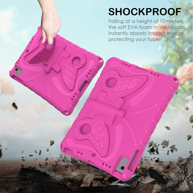 For iPad Air 1/2 / 9.7 2018/2017 Butterfly Bracket EVA Shockproof Tablet Case(Rose Red) - iPad 9.7 (2018) & (2017) Cases by buy2fix | Online Shopping UK | buy2fix