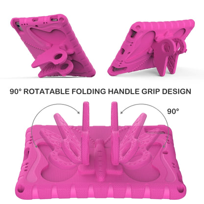 For iPad Air 1/2 / 9.7 2018/2017 Butterfly Bracket EVA Shockproof Tablet Case(Rose Red) - iPad 9.7 (2018) & (2017) Cases by buy2fix | Online Shopping UK | buy2fix