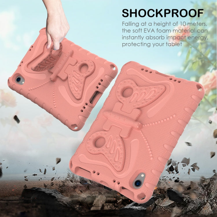 For iPad mini 6 / mini 2024 Butterfly Bracket EVA Shockproof Tablet Case(Pink Orange) - iPad mini 6 Cases by buy2fix | Online Shopping UK | buy2fix