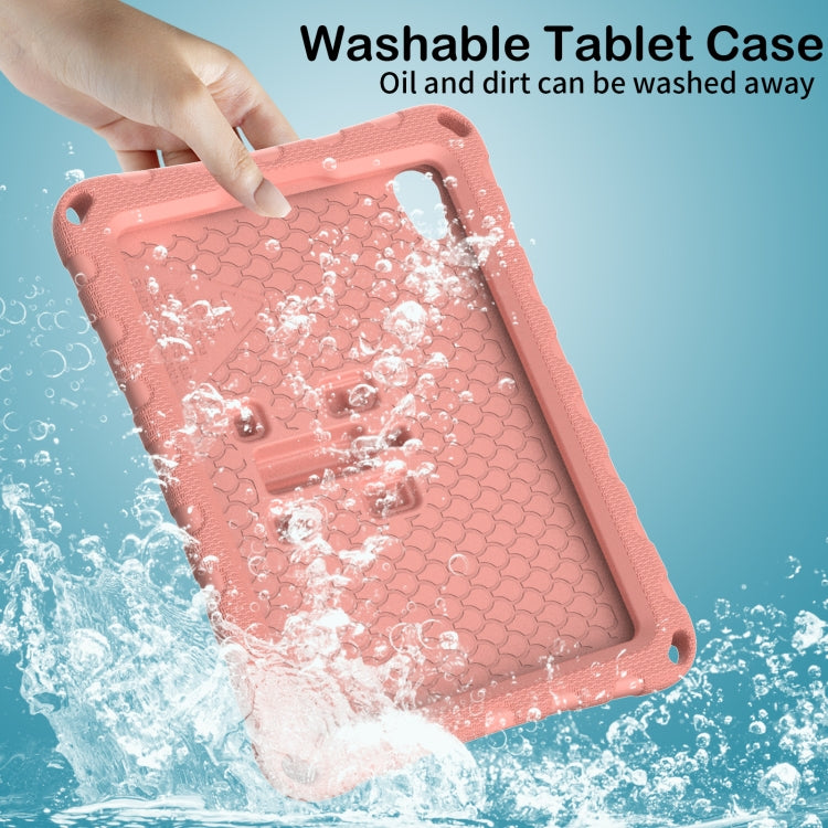 For iPad mini 6 / mini 2024 Butterfly Bracket EVA Shockproof Tablet Case(Pink Orange) - iPad mini 6 Cases by buy2fix | Online Shopping UK | buy2fix