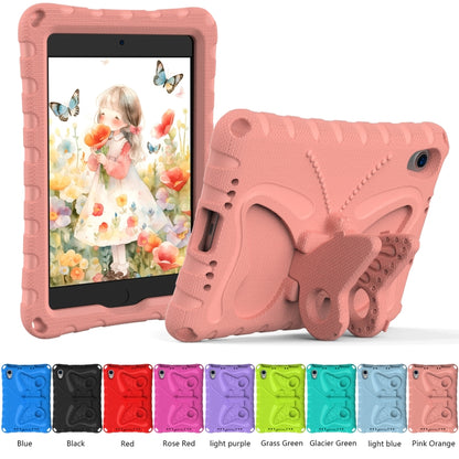 For iPad mini 6 / mini 2024 Butterfly Bracket EVA Shockproof Tablet Case(Pink Orange) - iPad mini 6 Cases by buy2fix | Online Shopping UK | buy2fix