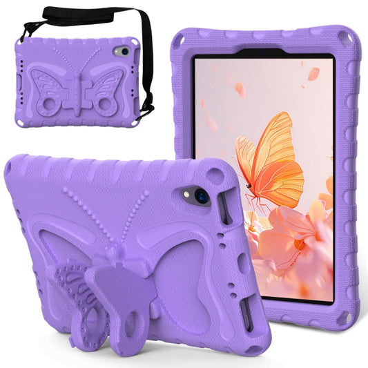 For iPad mini 6 / mini 2024 Butterfly Bracket EVA Shockproof Tablet Case(Light Purple) - iPad mini 6 Cases by buy2fix | Online Shopping UK | buy2fix