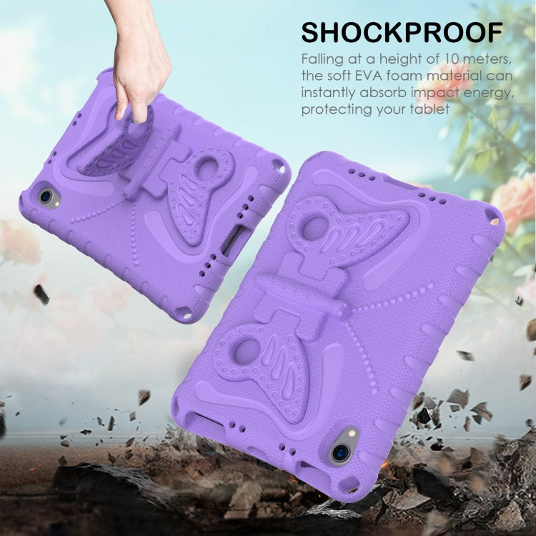 For iPad mini 6 / mini 2024 Butterfly Bracket EVA Shockproof Tablet Case(Light Purple) - iPad mini 6 Cases by buy2fix | Online Shopping UK | buy2fix