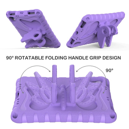 For iPad mini 6 / mini 2024 Butterfly Bracket EVA Shockproof Tablet Case(Light Purple) - iPad mini 6 Cases by buy2fix | Online Shopping UK | buy2fix
