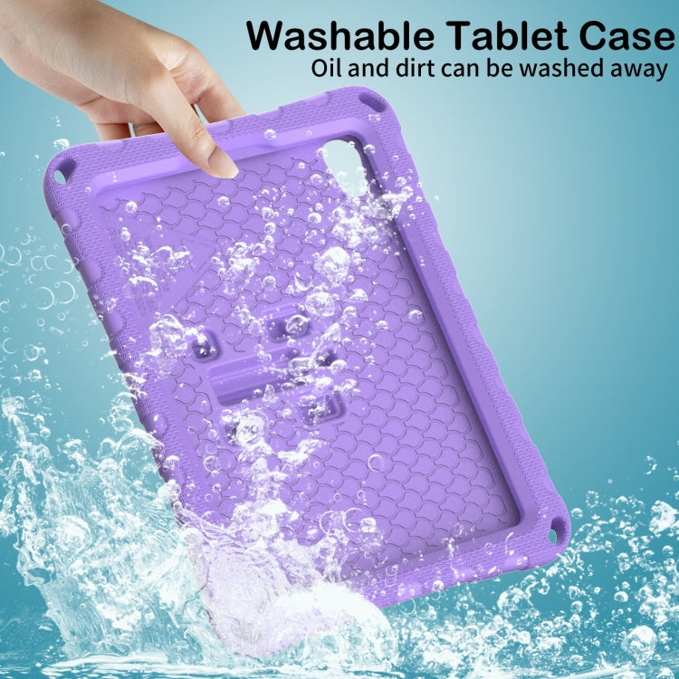 For iPad mini 6 / mini 2024 Butterfly Bracket EVA Shockproof Tablet Case(Light Purple) - iPad mini 6 Cases by buy2fix | Online Shopping UK | buy2fix