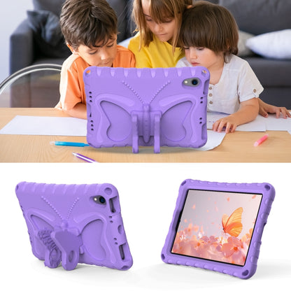 For iPad mini 6 / mini 2024 Butterfly Bracket EVA Shockproof Tablet Case(Light Purple) - iPad mini 6 Cases by buy2fix | Online Shopping UK | buy2fix