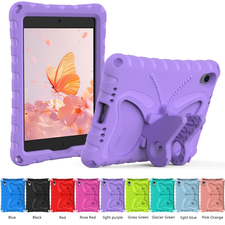For iPad mini 6 / mini 2024 Butterfly Bracket EVA Shockproof Tablet Case(Light Purple) - iPad mini 6 Cases by buy2fix | Online Shopping UK | buy2fix