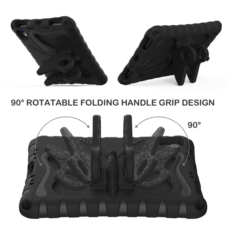 For iPad mini 6 / mini 2024 Butterfly Bracket EVA Shockproof Tablet Case(Black) - iPad mini 6 Cases by buy2fix | Online Shopping UK | buy2fix