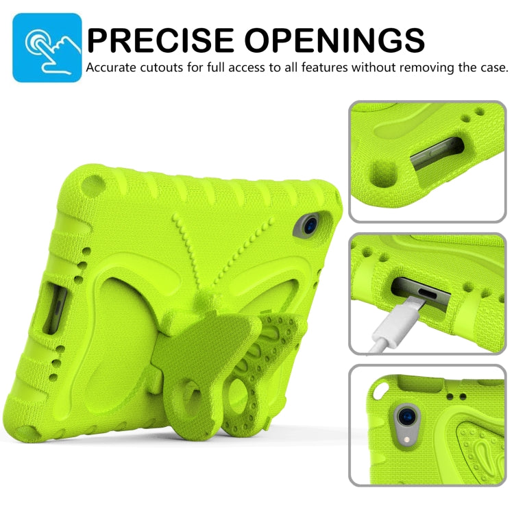 For iPad mini 6 / mini 2024 Butterfly Bracket EVA Shockproof Tablet Case(Grass Green) - iPad mini 6 Cases by buy2fix | Online Shopping UK | buy2fix