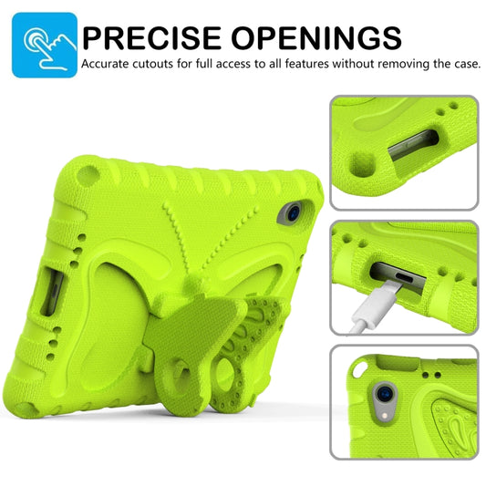 For iPad mini 6 / mini 2024 Butterfly Bracket EVA Shockproof Tablet Case(Grass Green) - iPad mini 6 Cases by buy2fix | Online Shopping UK | buy2fix