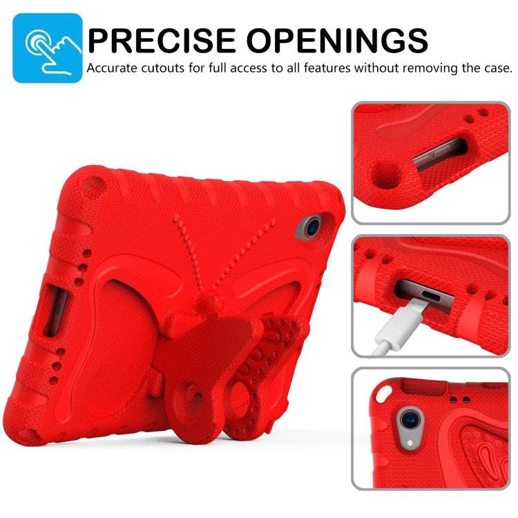 For iPad mini 6 / mini 2024 Butterfly Bracket EVA Shockproof Tablet Case(Red) - iPad mini 6 Cases by buy2fix | Online Shopping UK | buy2fix