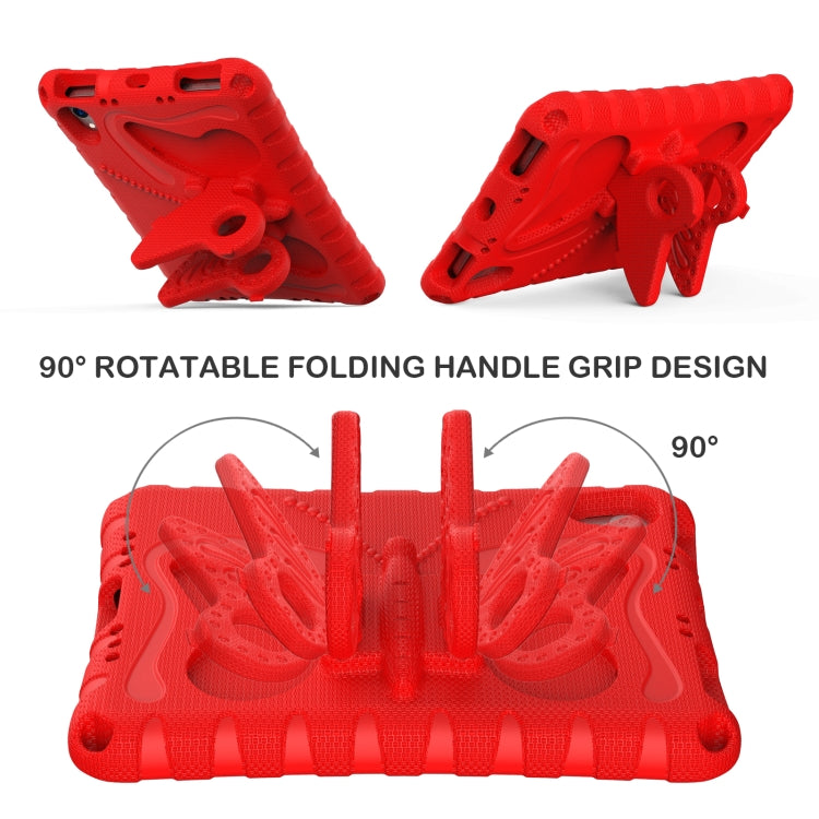 For iPad mini 6 / mini 2024 Butterfly Bracket EVA Shockproof Tablet Case(Red) - iPad mini 6 Cases by buy2fix | Online Shopping UK | buy2fix