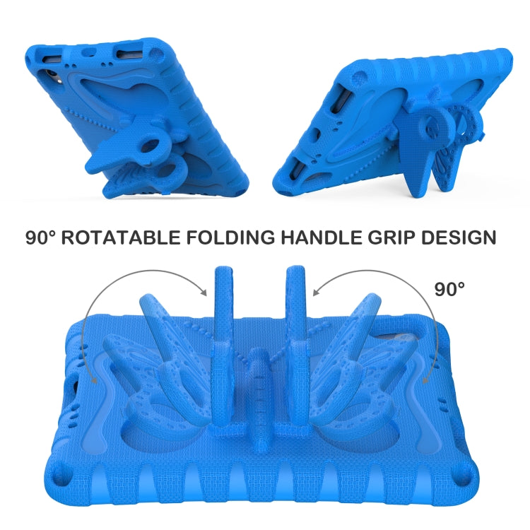 For iPad mini 6 / mini 2024 Butterfly Bracket EVA Shockproof Tablet Case(Blue) - iPad mini 6 Cases by buy2fix | Online Shopping UK | buy2fix