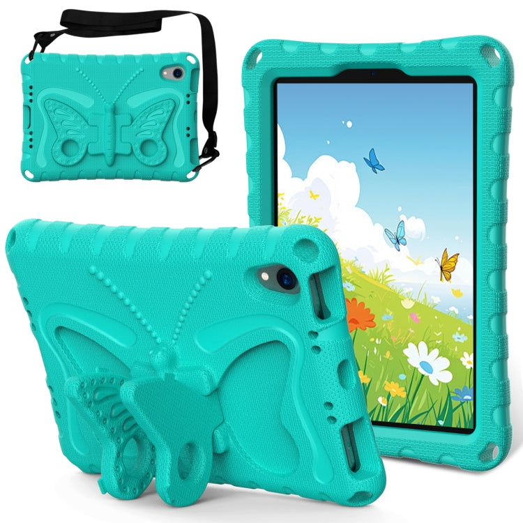 For iPad mini 6 / mini 2024 Butterfly Bracket EVA Shockproof Tablet Case(Mint Green) - iPad mini 6 Cases by buy2fix | Online Shopping UK | buy2fix