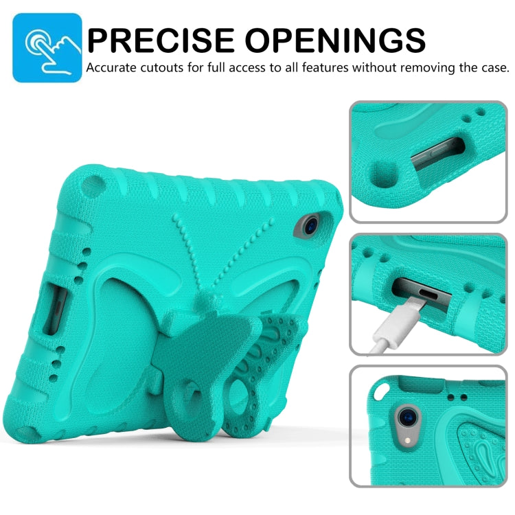 For iPad mini 6 / mini 2024 Butterfly Bracket EVA Shockproof Tablet Case(Mint Green) - iPad mini 6 Cases by buy2fix | Online Shopping UK | buy2fix