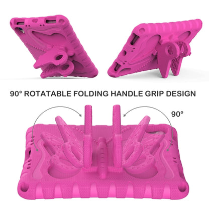 For iPad mini 6 / mini 2024 Butterfly Bracket EVA Shockproof Tablet Case(Rose Red) - iPad mini 6 Cases by buy2fix | Online Shopping UK | buy2fix