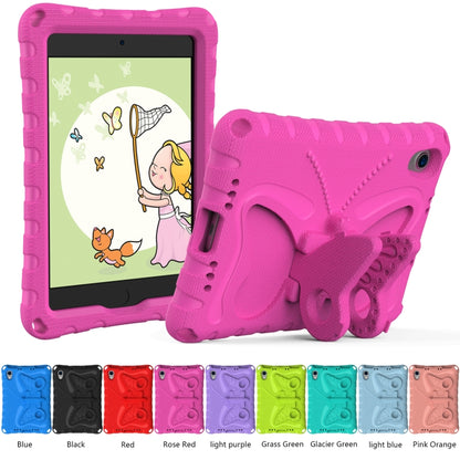 For iPad mini 6 / mini 2024 Butterfly Bracket EVA Shockproof Tablet Case(Rose Red) - iPad mini 6 Cases by buy2fix | Online Shopping UK | buy2fix