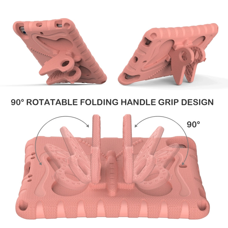 For iPad mini 1/2/3/4/5 Butterfly Bracket EVA Shockproof Tablet Case(Pink Orange) - iPad mini (2019) / mini 5 Cases by buy2fix | Online Shopping UK | buy2fix