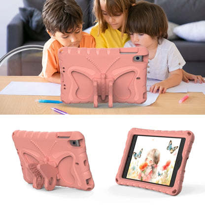 For iPad mini 1/2/3/4/5 Butterfly Bracket EVA Shockproof Tablet Case(Pink Orange) - iPad mini (2019) / mini 5 Cases by buy2fix | Online Shopping UK | buy2fix