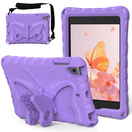 For iPad mini 1/2/3/4/5 Butterfly Bracket EVA Shockproof Tablet Case(Light Purple) - iPad mini (2019) / mini 5 Cases by buy2fix | Online Shopping UK | buy2fix
