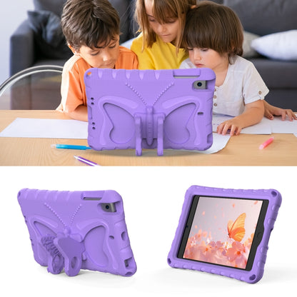 For iPad mini 1/2/3/4/5 Butterfly Bracket EVA Shockproof Tablet Case(Light Purple) - iPad mini (2019) / mini 5 Cases by buy2fix | Online Shopping UK | buy2fix