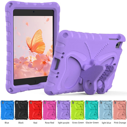 For iPad mini 1/2/3/4/5 Butterfly Bracket EVA Shockproof Tablet Case(Light Purple) - iPad mini (2019) / mini 5 Cases by buy2fix | Online Shopping UK | buy2fix