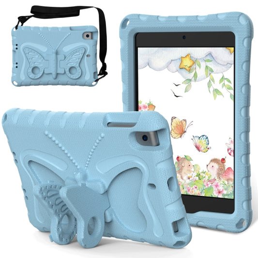 For iPad mini 1/2/3/4/5 Butterfly Bracket EVA Shockproof Tablet Case(Light Blue) - iPad mini (2019) / mini 5 Cases by buy2fix | Online Shopping UK | buy2fix