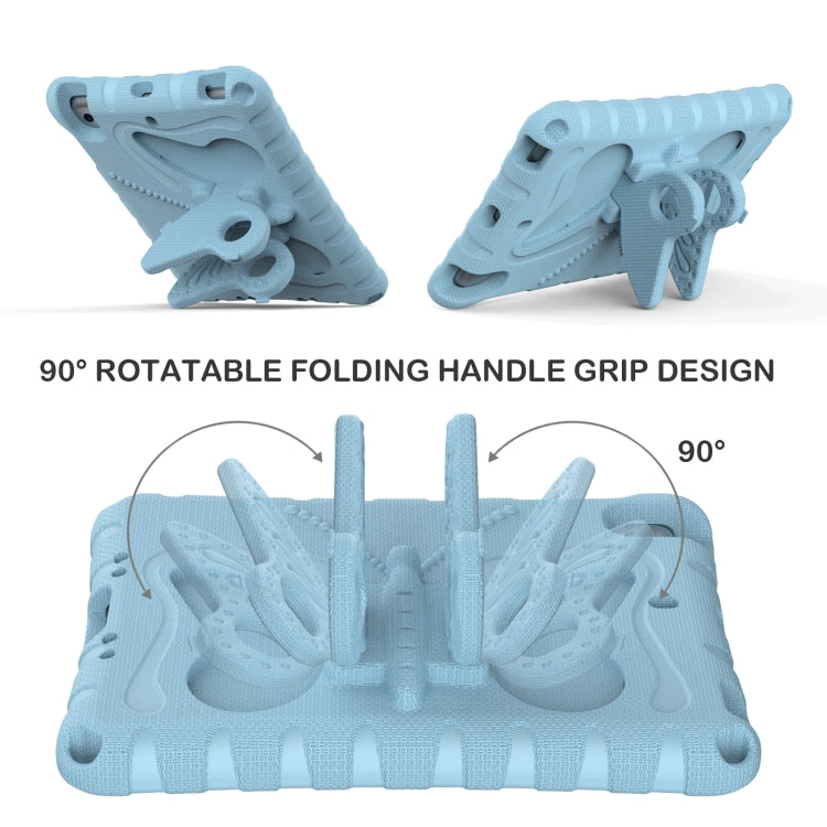 For iPad mini 1/2/3/4/5 Butterfly Bracket EVA Shockproof Tablet Case(Light Blue) - iPad mini (2019) / mini 5 Cases by buy2fix | Online Shopping UK | buy2fix