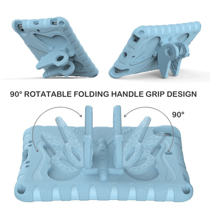 For iPad mini 1/2/3/4/5 Butterfly Bracket EVA Shockproof Tablet Case(Light Blue) - iPad mini (2019) / mini 5 Cases by buy2fix | Online Shopping UK | buy2fix