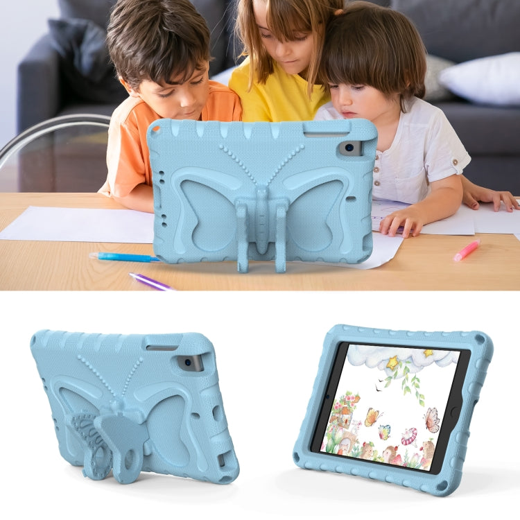 For iPad mini 1/2/3/4/5 Butterfly Bracket EVA Shockproof Tablet Case(Light Blue) - iPad mini (2019) / mini 5 Cases by buy2fix | Online Shopping UK | buy2fix