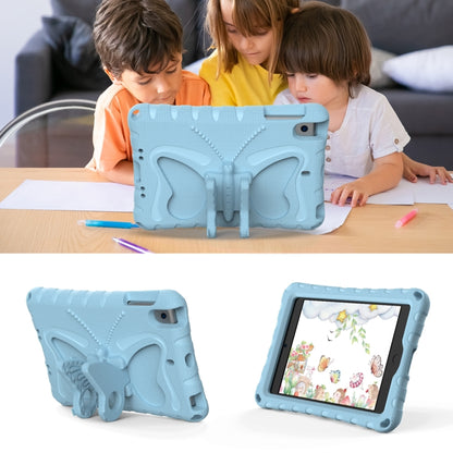 For iPad mini 1/2/3/4/5 Butterfly Bracket EVA Shockproof Tablet Case(Light Blue) - iPad mini (2019) / mini 5 Cases by buy2fix | Online Shopping UK | buy2fix