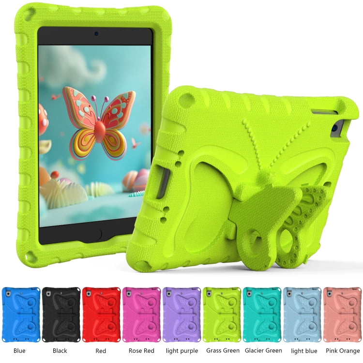 For iPad mini 1/2/3/4/5 Butterfly Bracket EVA Shockproof Tablet Case(Grass Green) - iPad mini (2019) / mini 5 Cases by buy2fix | Online Shopping UK | buy2fix