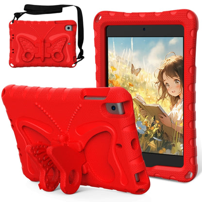 For iPad mini 1/2/3/4/5 Butterfly Bracket EVA Shockproof Tablet Case(Red) - iPad mini (2019) / mini 5 Cases by buy2fix | Online Shopping UK | buy2fix