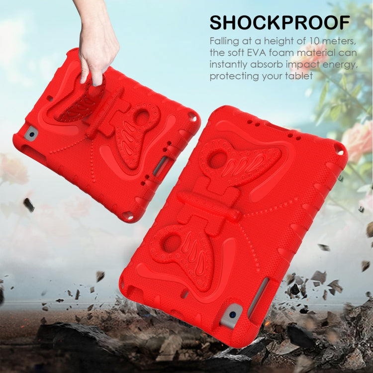 For iPad mini 1/2/3/4/5 Butterfly Bracket EVA Shockproof Tablet Case(Red) - iPad mini (2019) / mini 5 Cases by buy2fix | Online Shopping UK | buy2fix