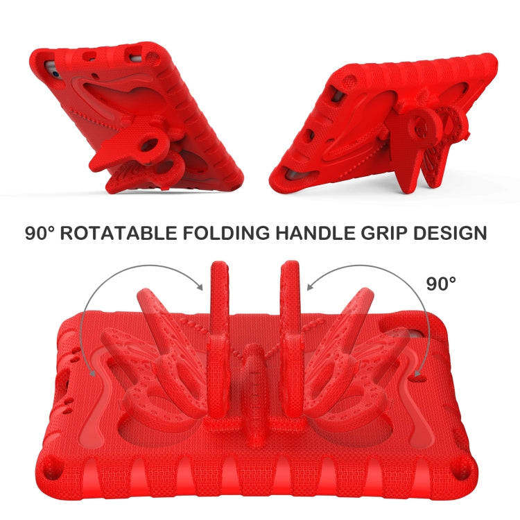 For iPad mini 1/2/3/4/5 Butterfly Bracket EVA Shockproof Tablet Case(Red) - iPad mini (2019) / mini 5 Cases by buy2fix | Online Shopping UK | buy2fix