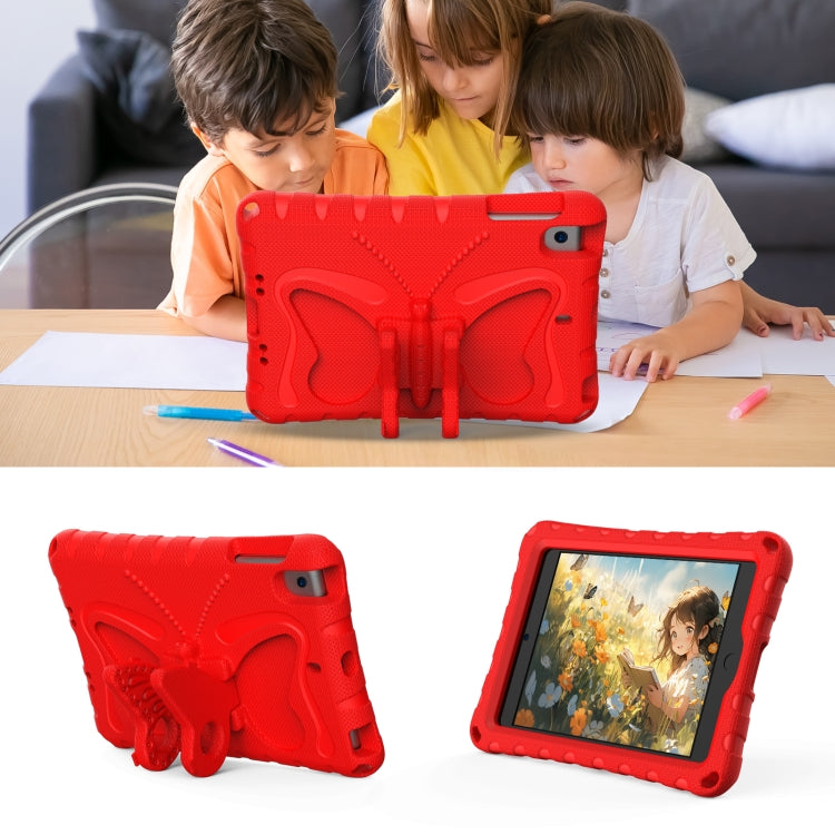 For iPad mini 1/2/3/4/5 Butterfly Bracket EVA Shockproof Tablet Case(Red) - iPad mini (2019) / mini 5 Cases by buy2fix | Online Shopping UK | buy2fix